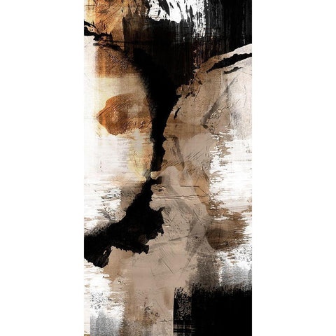 Golden Distressed 2 Black Modern Wood Framed Art Print by Prime, Marcus