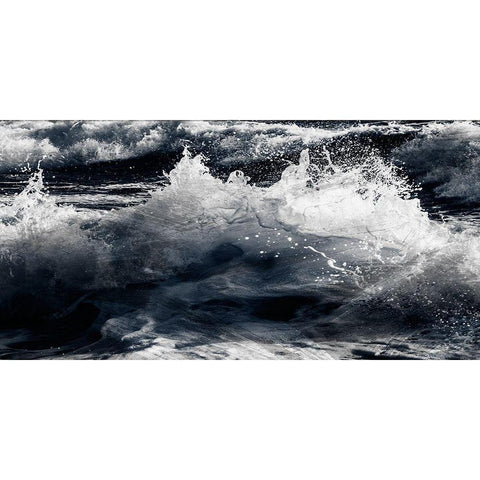 Broken Tide 1 Black Modern Wood Framed Art Print by Prime, Marcus