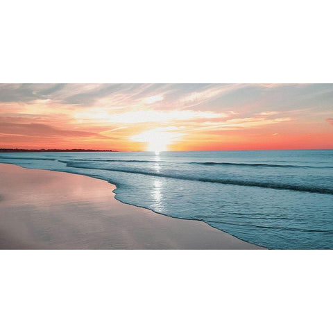 Relaxing Sunrise Black Modern Wood Framed Art Print by Prime, Marcus