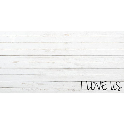 I Love Us Black Modern Wood Framed Art Print by Prime, Marcus