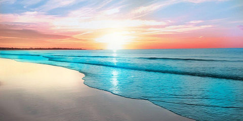 Marvelous Sunrise White Modern Wood Framed Art Print with Double Matting by Prime, Marcus