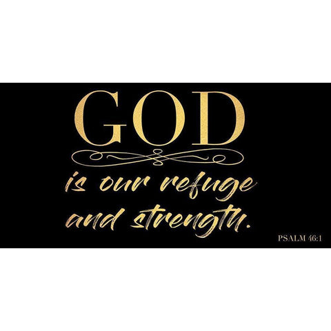 Refuge And Strength 2 Black Modern Wood Framed Art Print with Double Matting by Prime, Marcus