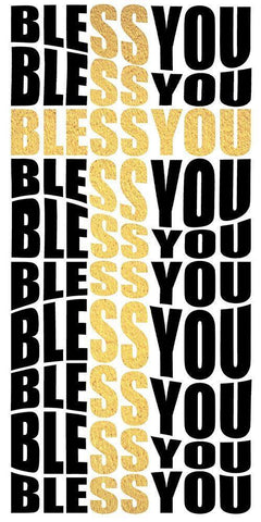 Bless You Black Ornate Wood Framed Art Print with Double Matting by Prime, Marcus