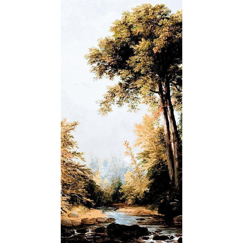 Hidden Creek Black Modern Wood Framed Art Print by Prime, Marcus