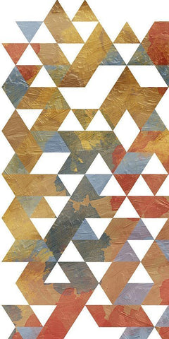 Geometric Principles White Modern Wood Framed Art Print with Double Matting by Prime, Marcus