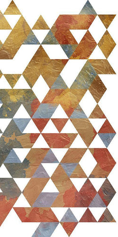 Geometric Principles 2 White Modern Wood Framed Art Print with Double Matting by Prime, Marcus