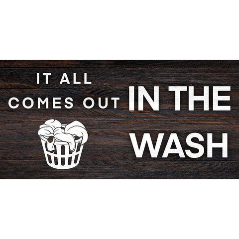 In The Wash Black Modern Wood Framed Art Print with Double Matting by Prime, Marcus