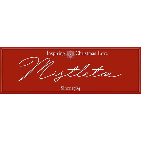Mistletoe Love 1 Black Modern Wood Framed Art Print with Double Matting by Prime, Marcus