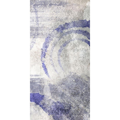 Vanishing Swirls 1 Black Modern Wood Framed Art Print with Double Matting by Prime, Marcus