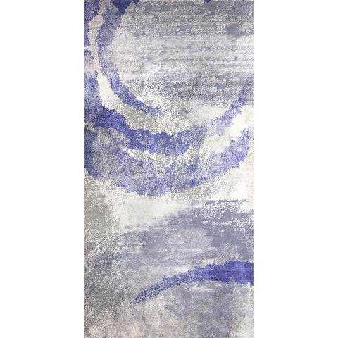 Vanishing Swirls 2 Black Modern Wood Framed Art Print with Double Matting by Prime, Marcus