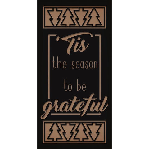 Grateful Season Black Modern Wood Framed Art Print with Double Matting by Prime, Marcus