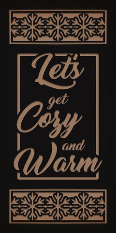 Cozy And Warm White Modern Wood Framed Art Print with Double Matting by Prime, Marcus