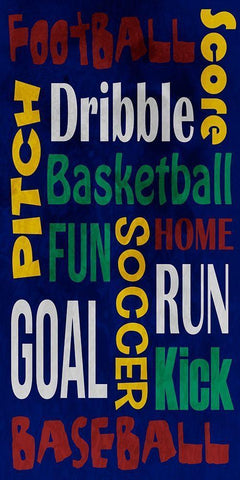 Sports Lingo 1 Black Ornate Wood Framed Art Print with Double Matting by Prime, Marcus