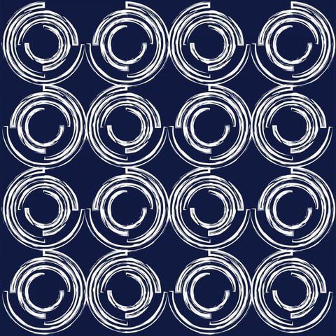 Circular Hypnotics Black Ornate Wood Framed Art Print with Double Matting by Prime, Marcus