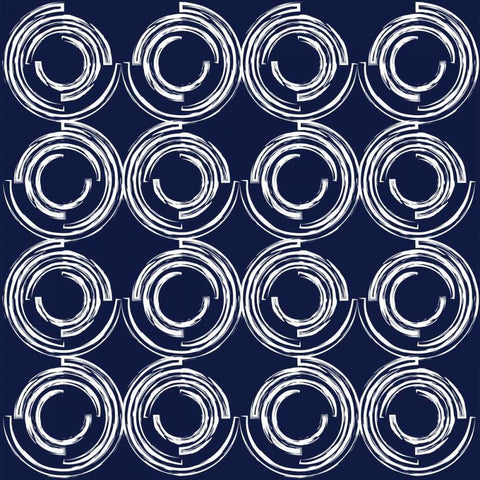 Circular Hypnotics White Modern Wood Framed Art Print by Prime, Marcus