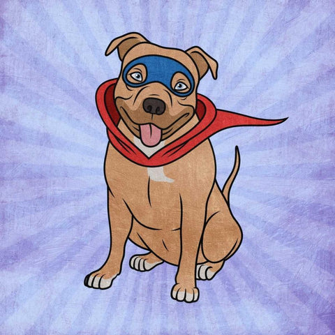 Super Scruff Black Modern Wood Framed Art Print with Double Matting by Prime, Marcus