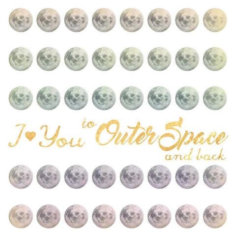 Outer Space And Back 1 Gold Ornate Wood Framed Art Print with Double Matting by Prime, Marcus