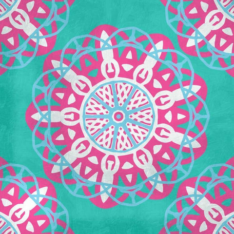Mandala 4 Black Modern Wood Framed Art Print with Double Matting by Prime, Marcus