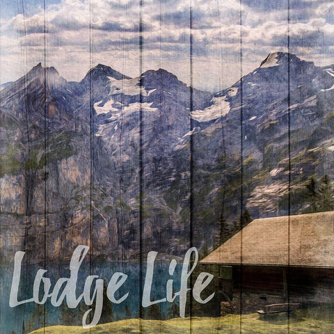 Lodge Dreams Black Modern Wood Framed Art Print with Double Matting by Prime, Marcus