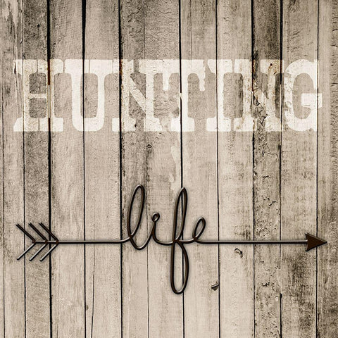 Hunting Life 3 Black Modern Wood Framed Art Print by Prime, Marcus