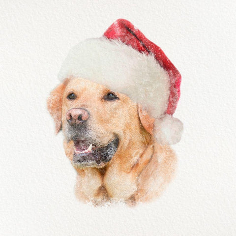Christmas Rover 1 Black Ornate Wood Framed Art Print with Double Matting by Prime, Marcus