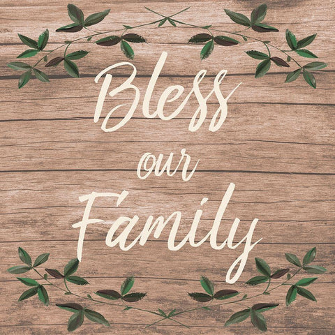 Blessed Family 1 Black Modern Wood Framed Art Print by Prime, Marcus
