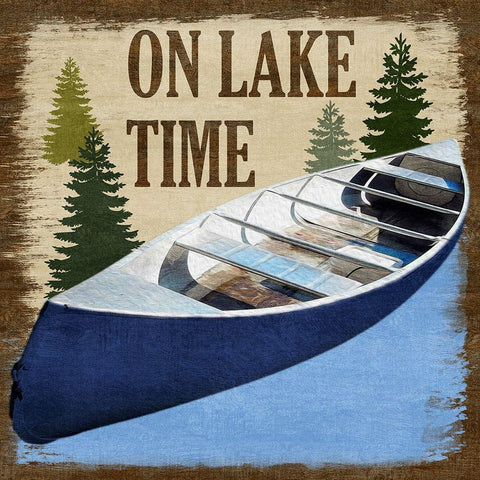 On The Lake White Modern Wood Framed Art Print by Prime, Marcus