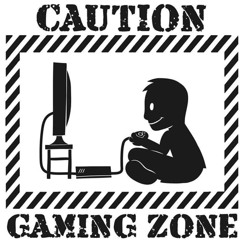 Gaming Zone White Modern Wood Framed Art Print by Prime, Marcus