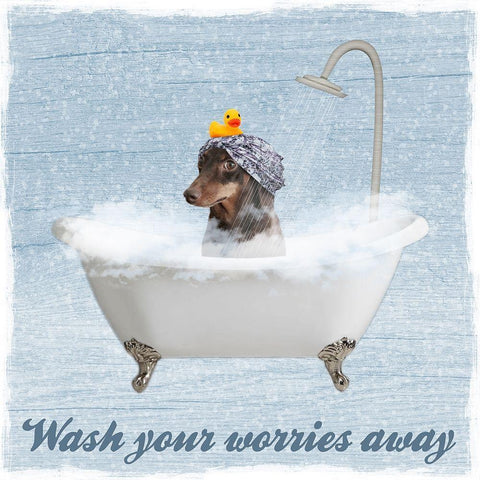 Worry Wash White Modern Wood Framed Art Print by Prime, Marcus