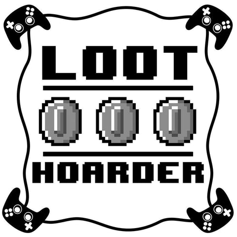 Loot Hoarder White Modern Wood Framed Art Print by Prime, Marcus