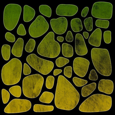 Tones On Stones Black Modern Wood Framed Art Print with Double Matting by Prime, Marcus