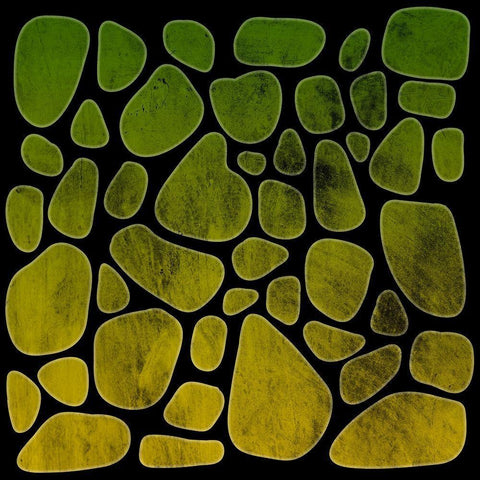 Tones On Stones White Modern Wood Framed Art Print with Double Matting by Prime, Marcus