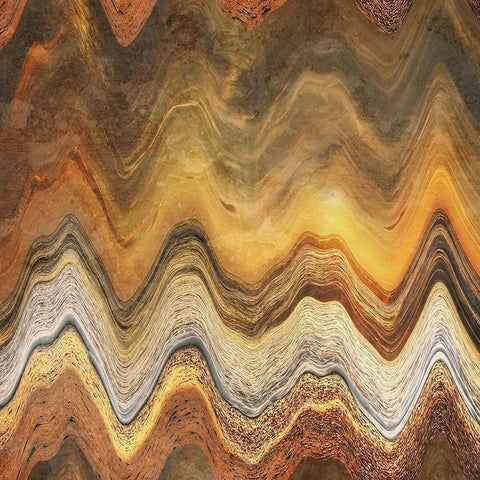 Volcanic Inception Gold Ornate Wood Framed Art Print with Double Matting by Prime, Marcus