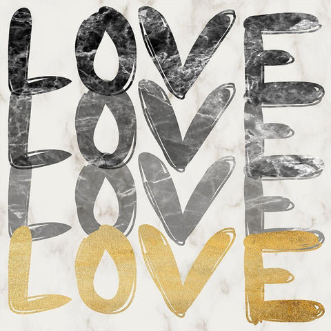Love Multiplied 2 White Modern Wood Framed Art Print by Prime, Marcus