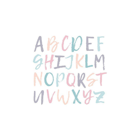 ABCD 2 Black Modern Wood Framed Art Print with Double Matting by Prime, Marcus