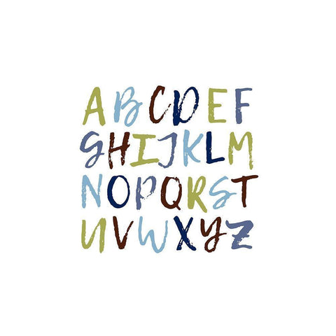 ABCD 4 Black Modern Wood Framed Art Print by Prime, Marcus