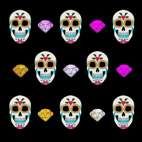 Jeweled After Life 1 Black Modern Wood Framed Art Print with Double Matting by Prime, Marcus