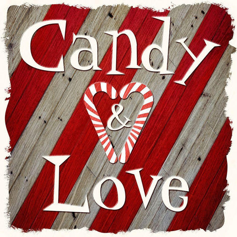 Candy Love Black Modern Wood Framed Art Print with Double Matting by Prime, Marcus
