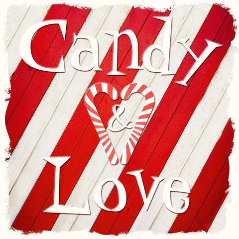 Candy Love 2 Black Modern Wood Framed Art Print by Prime, Marcus