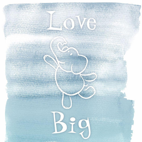 Love Big White Modern Wood Framed Art Print with Double Matting by Prime, Marcus