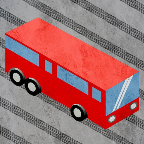 Moving Traffic 1 White Modern Wood Framed Art Print with Double Matting by Prime, Marcus