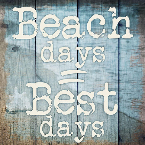 Beach Days Gold Ornate Wood Framed Art Print with Double Matting by Prime, Marcus