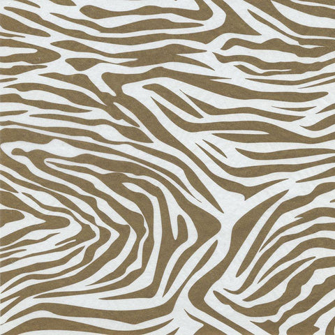 Golden Zebra 2 Black Modern Wood Framed Art Print with Double Matting by Prime, Marcus