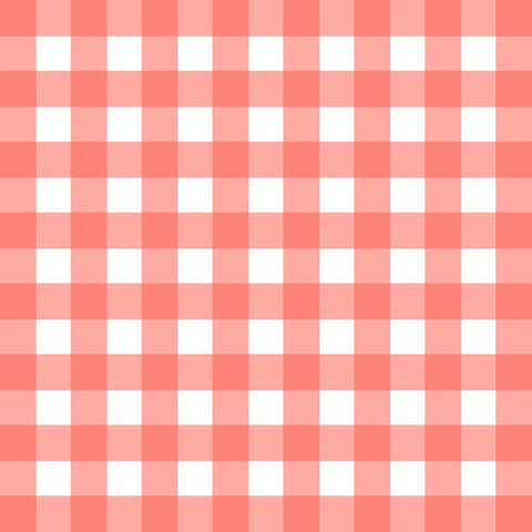 Gingham Pattern 2 White Modern Wood Framed Art Print with Double Matting by Prime, Marcus