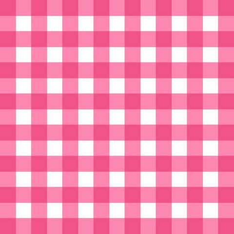 Gingham Pattern 5 White Modern Wood Framed Art Print with Double Matting by Prime, Marcus