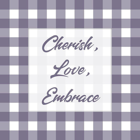 Gingham Quotes 1 White Modern Wood Framed Art Print with Double Matting by Prime, Marcus