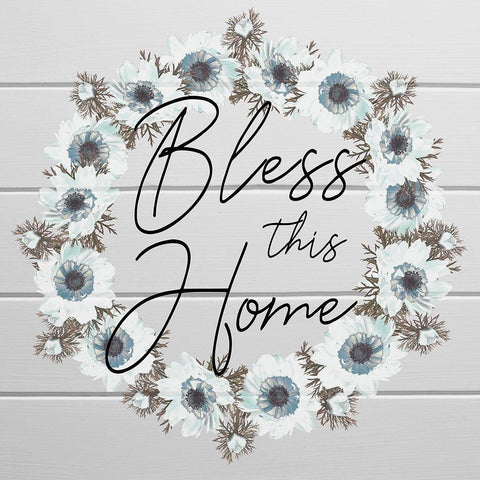 Blessed Home 1 Black Modern Wood Framed Art Print with Double Matting by Prime, Marcus
