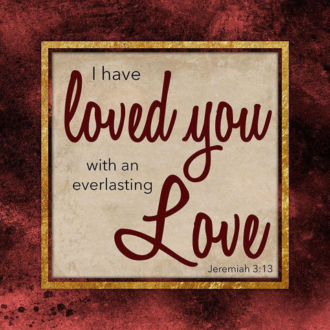 Everlasting Love 1 Black Modern Wood Framed Art Print by Prime, Marcus
