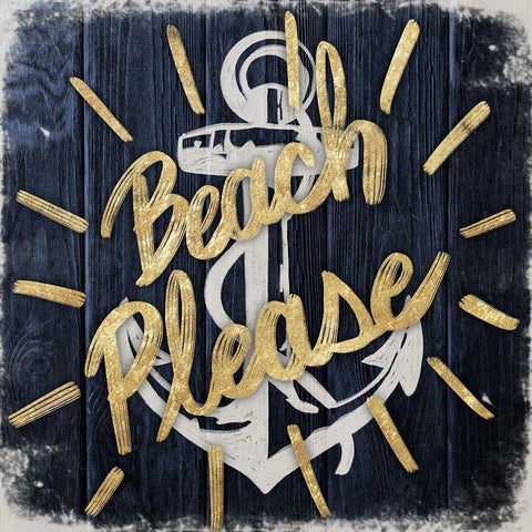 Beach Please 1 White Modern Wood Framed Art Print by Prime, Marcus
