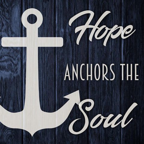 Soul Anchor 1 Black Modern Wood Framed Art Print with Double Matting by Prime, Marcus